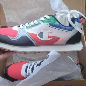 RARE Sz 12 Champion Relay Fused CP102486M Mens White Sneakers Shoes